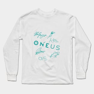 fanart signature of the oneus group Long Sleeve T-Shirt